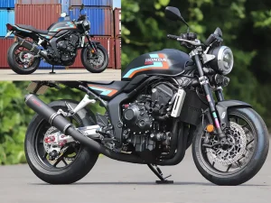 Striker Debuts 'Titanium Black Line' Full Exhaust for the Honda CB1000F/SE