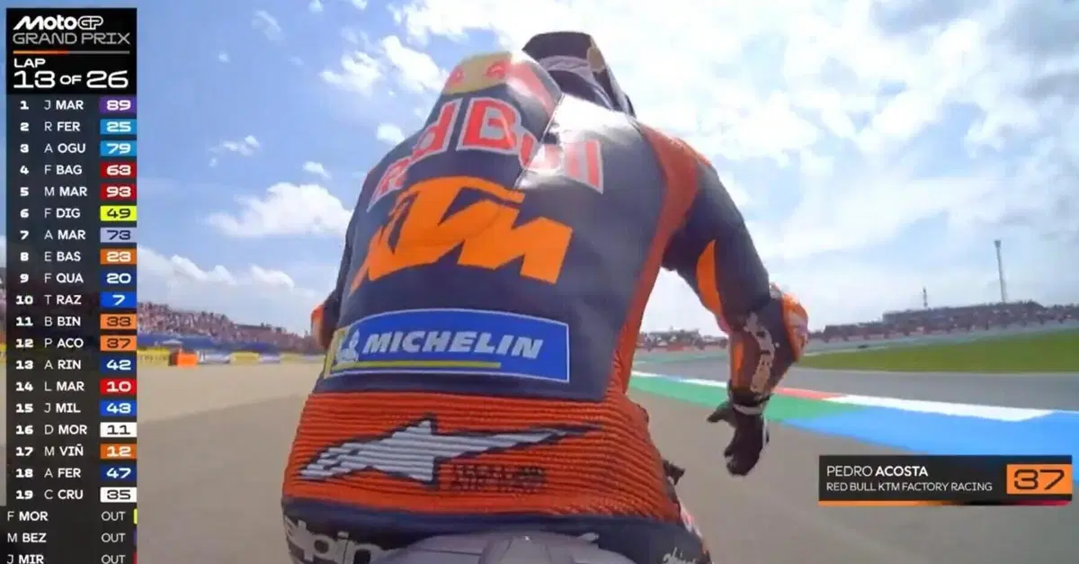 Pedro Acosta Retires at Assen, to Undergo Surgery Tuesday for Carpal Tunnel Syndrome