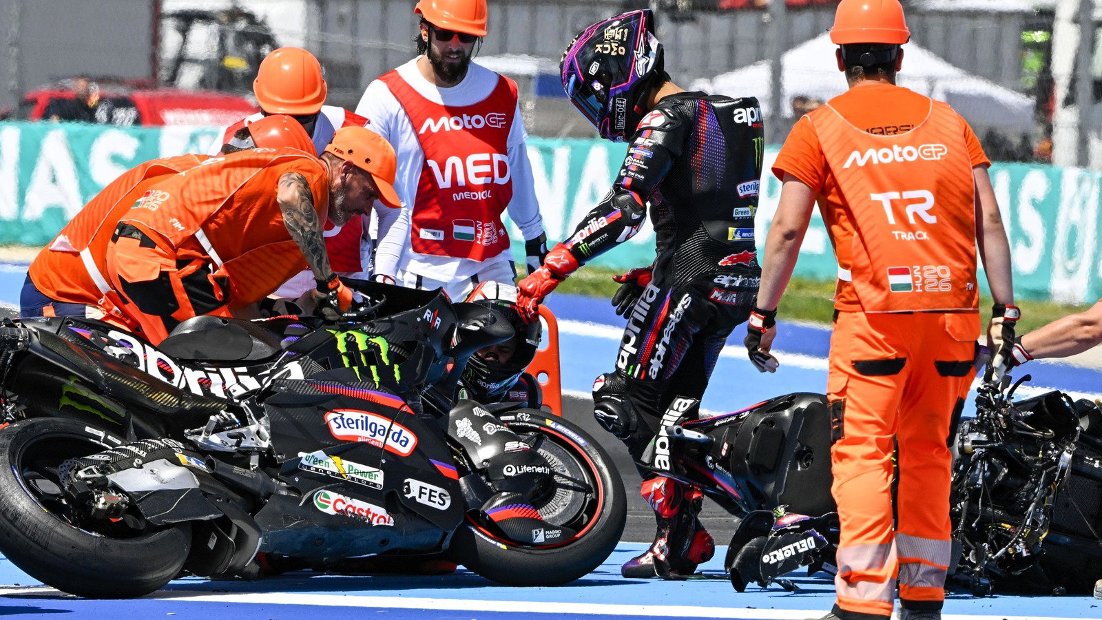 Hungarian GP: Returning Marquez Claims His First Win of the Season, Bezzecchi and Martin Collide and DNF