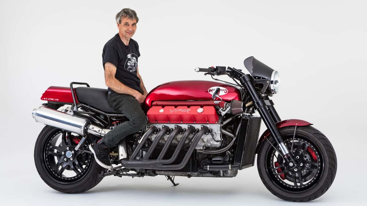 ダッジ・バイパーのV10を積んだミルヤード製バイクが売りに出される、規格外の一台