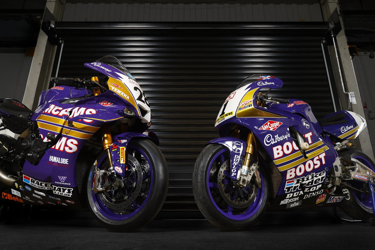 Yamaha Revives Its Iconic 'Cadbury's Boost' Livery at BSB Brands Hatch