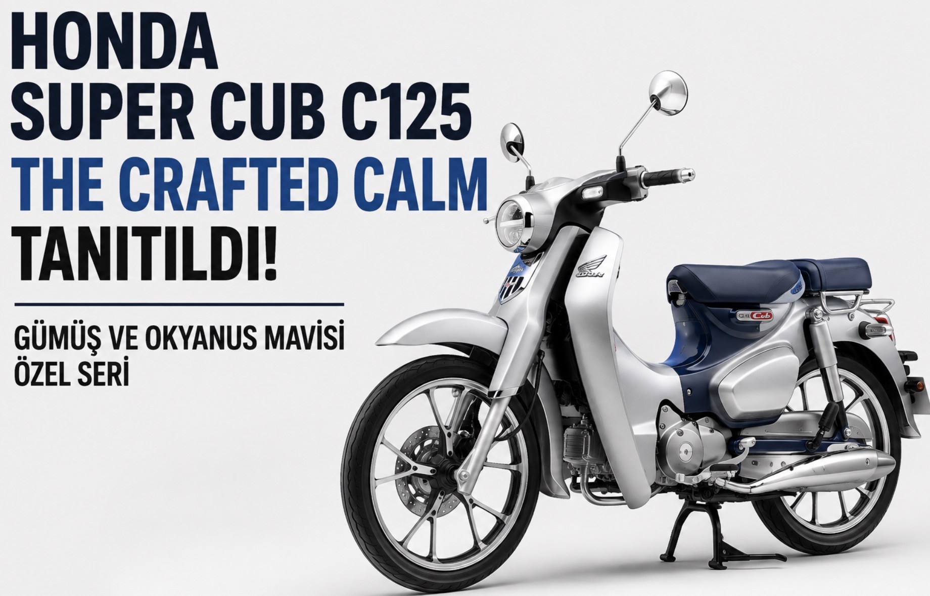 ホンダ、スーパーカブC125に特別色「クラフテッドCALM」導入