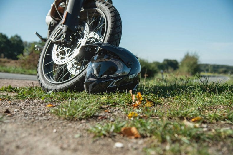 What helmet, gear, and motorcycle damage can reveal after a crash