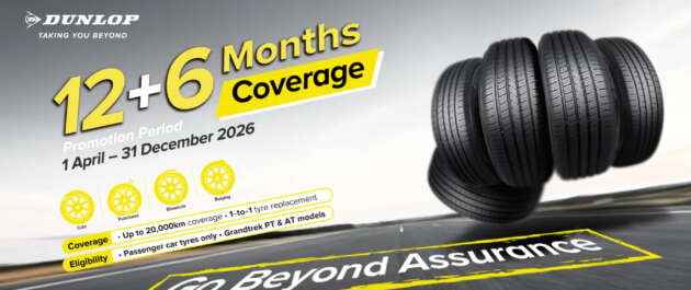 Dunlop Launches Tire Warranty in Malaysia Covering Up to 18 Months or 20,000 km
