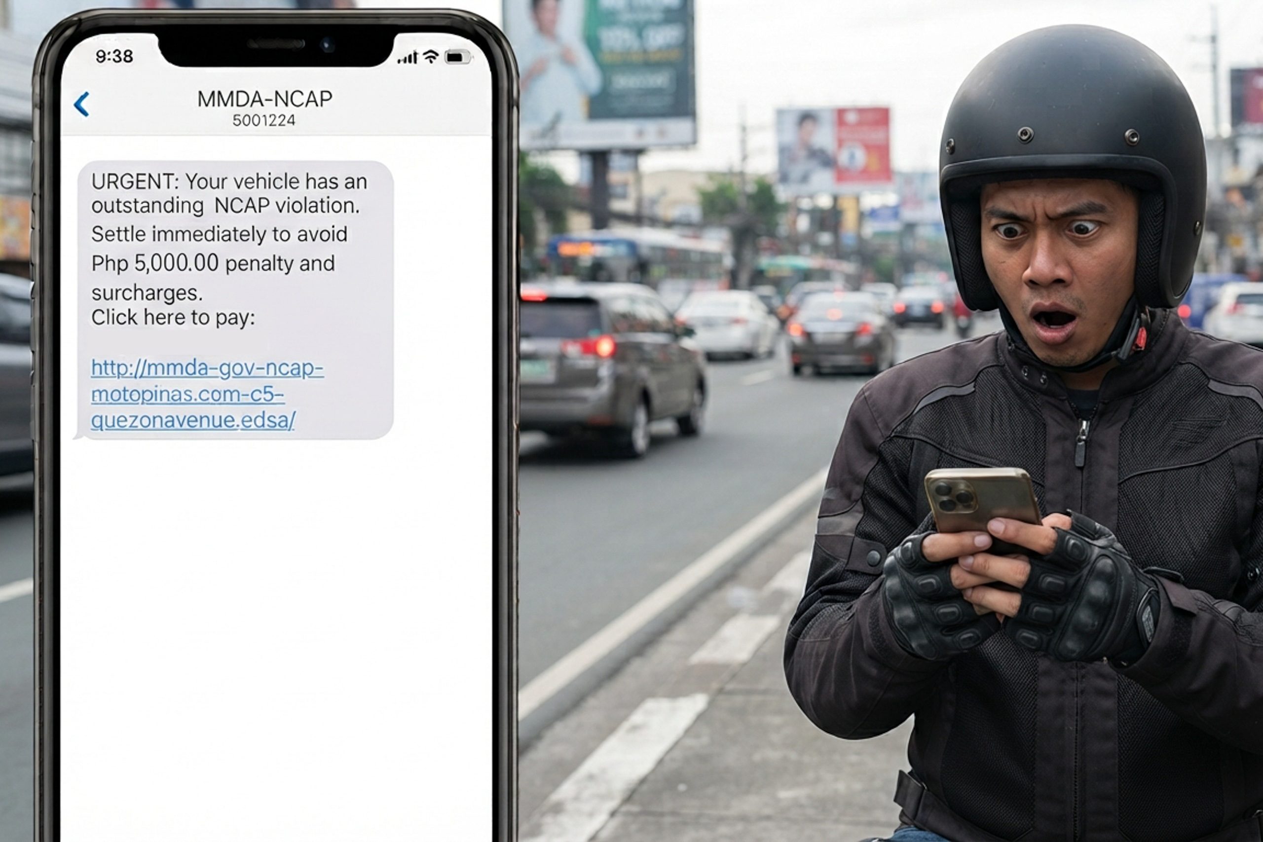 「MMDA NCAP」通知装うSMS詐欺に注意、フィリピンで拡散