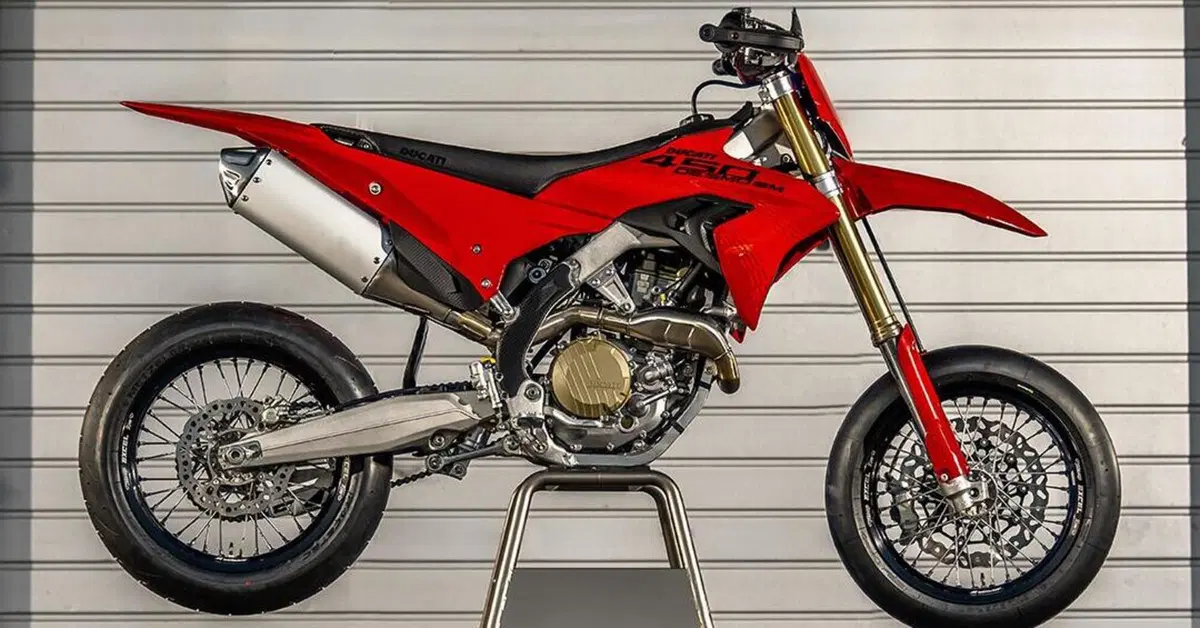 Ducati's First Supermoto, the Desmo450 SM, Makes Surprise Debut at WDW