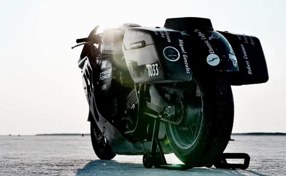 Buell『Leviathan』がボンネビル初挑戦、287km/hに終わる