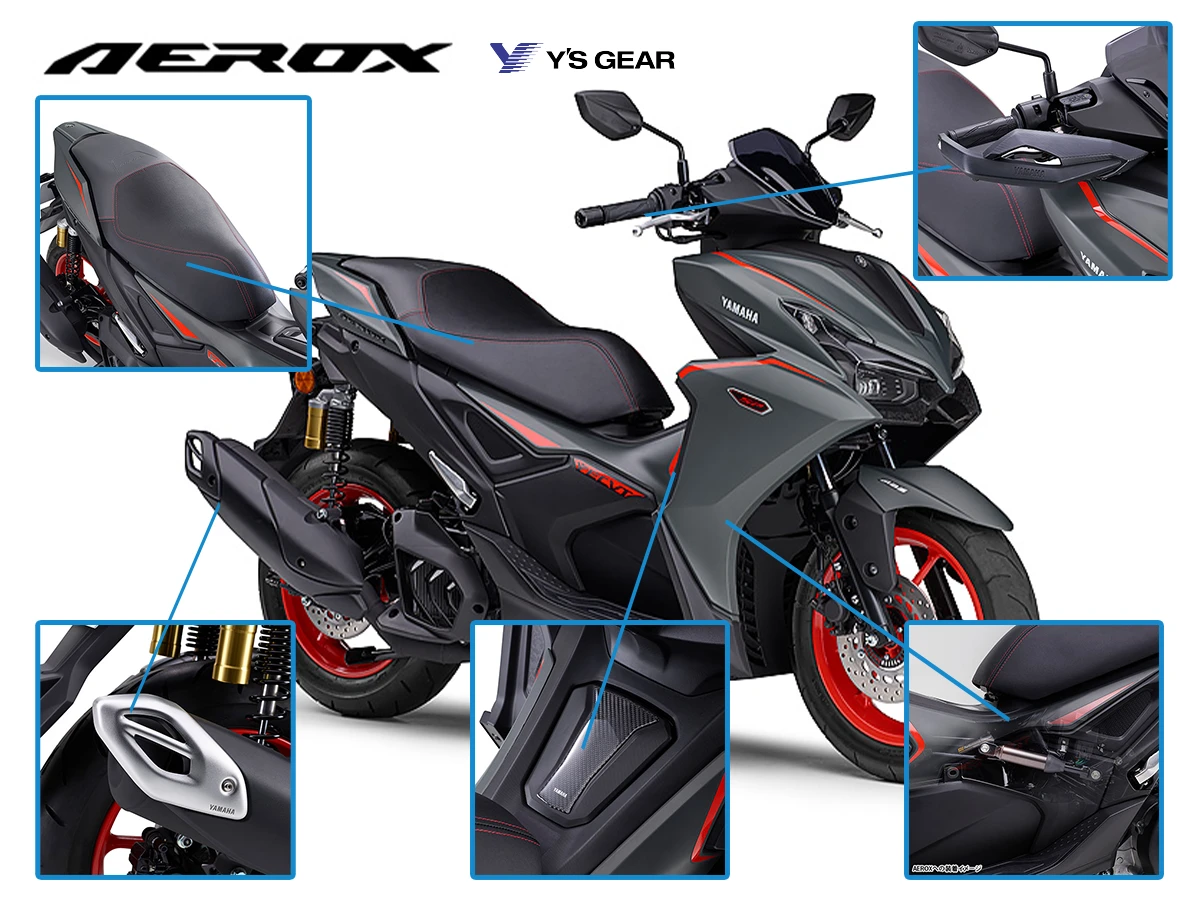 Yamaha Launches Genuine Accessories for the 155cc AEROX Scooter