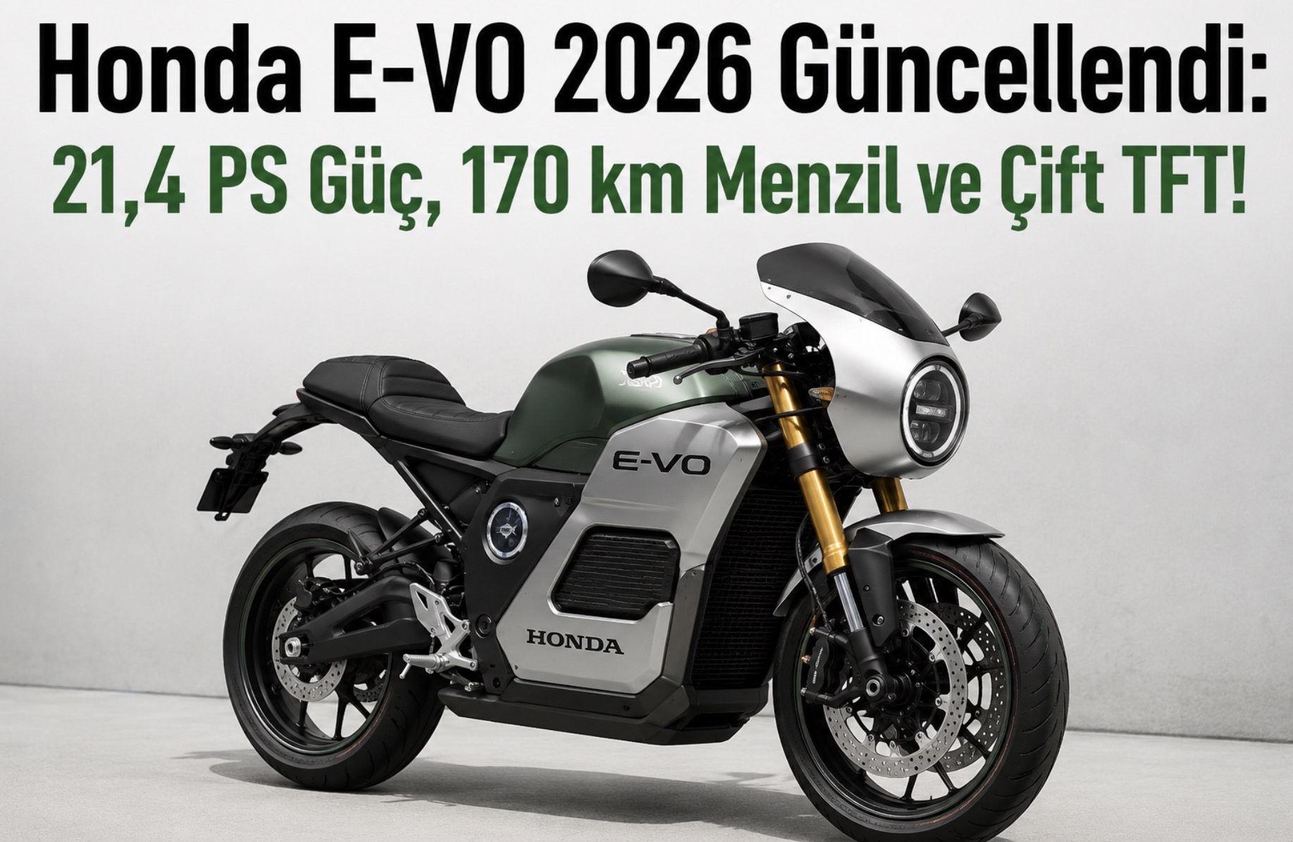 Wuyang-Honda Updates the E-VO Electric Café Racer With 170km Range and Dual TFT Screens