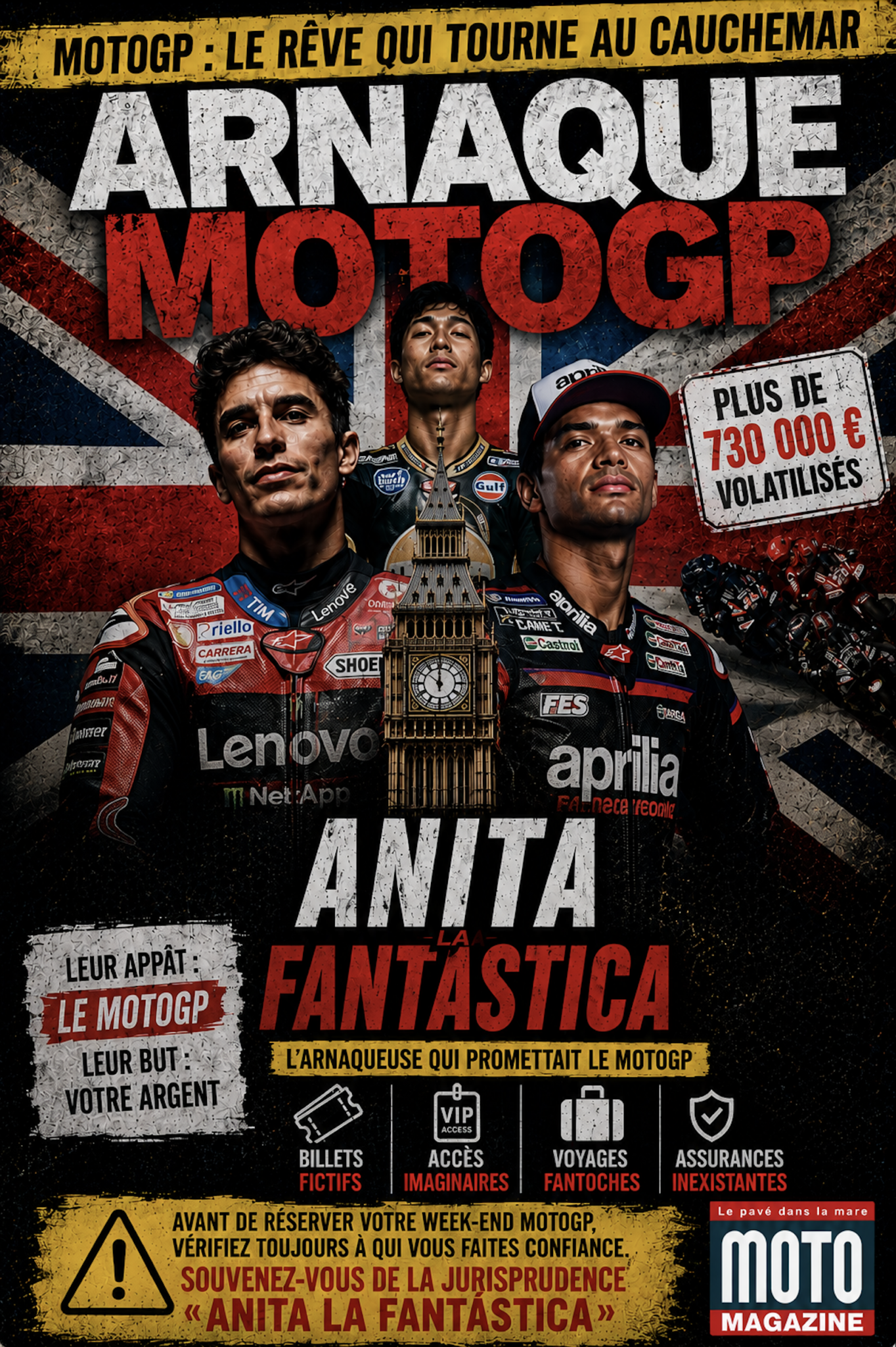 Estafa de tours para ver el MotoGP, 'Anita la Fantástica', deja pérdidas por 730.000 euros