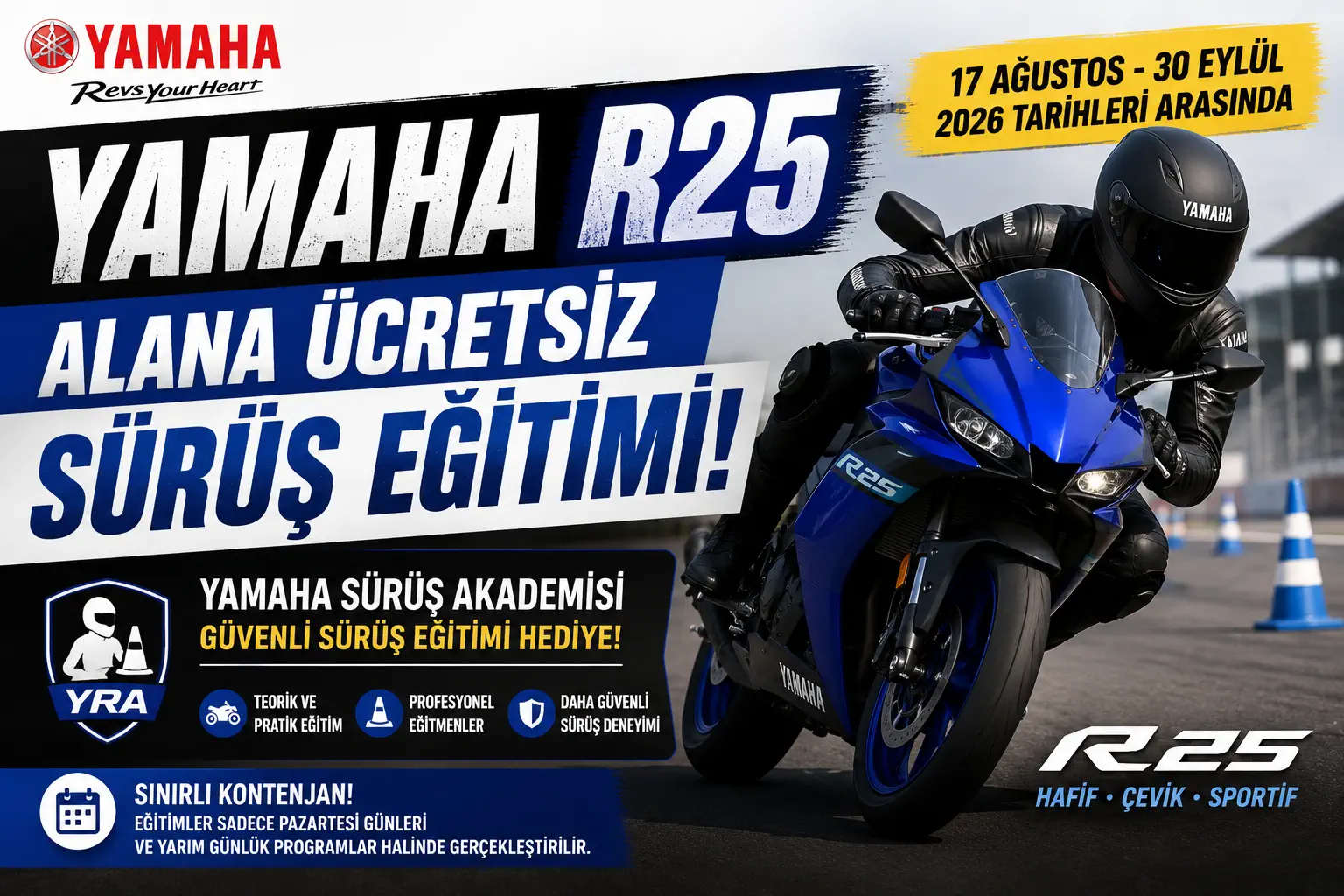 Yamaha Turkey Offers Free Safety Training to R25 Buyers