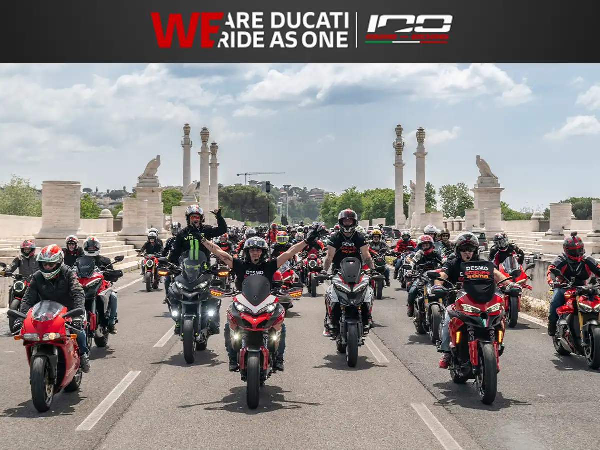 Ducati's 100th Anniversary '#WeRideAsOne' Ride Draws Over 22,000 Riders Across 70 Countries Simultaneously