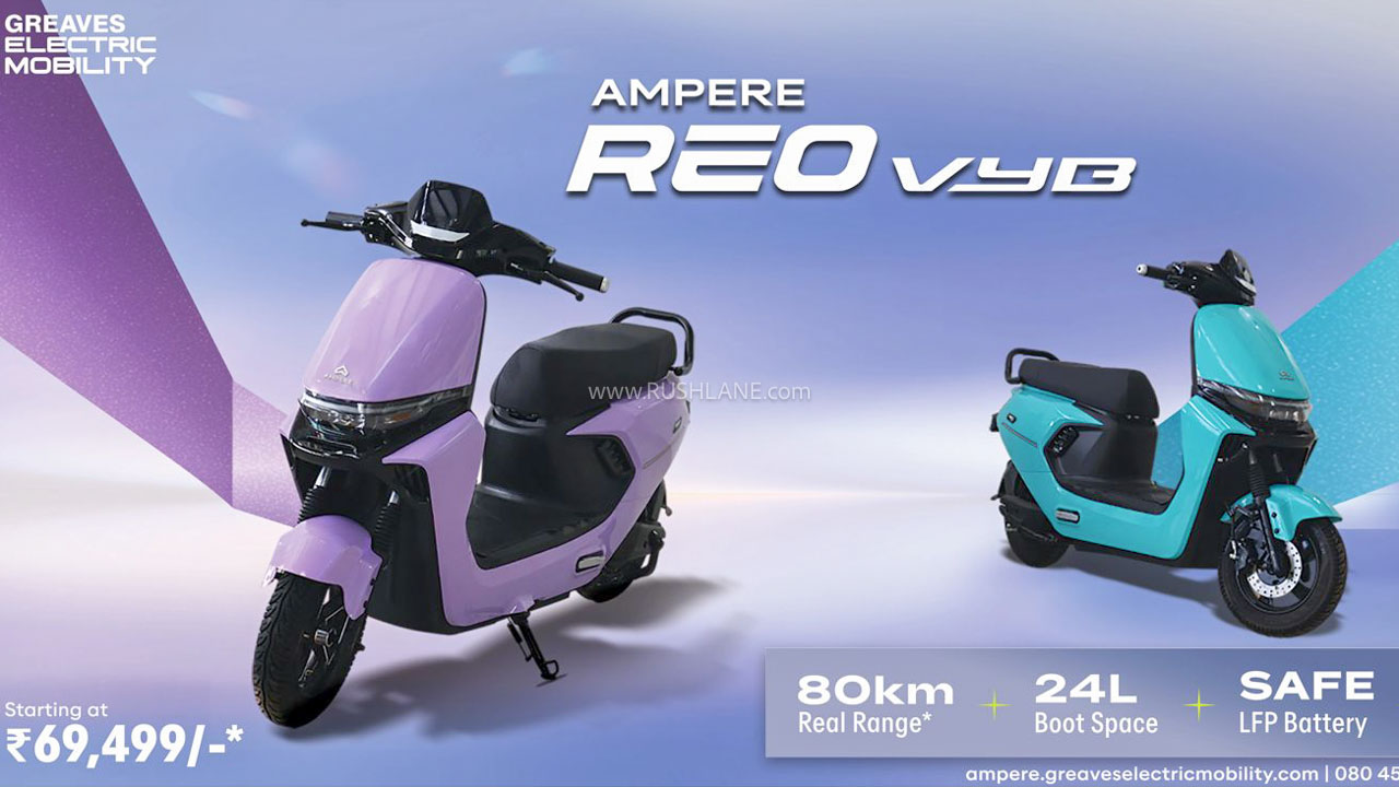 Ampere's 'Reo VYB' EV Launches in India at ₹69,499, No Registration or License Required