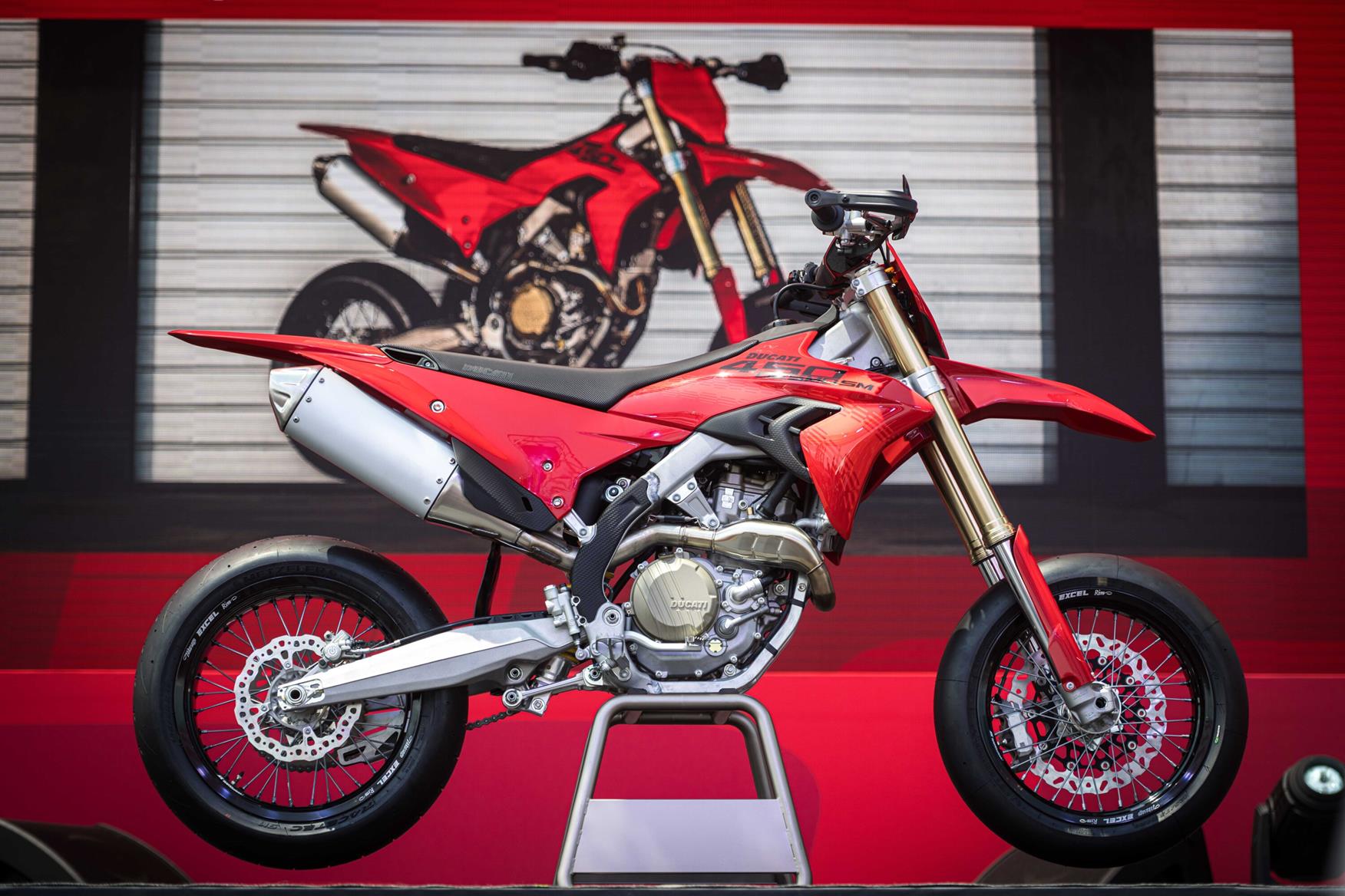 Ducati Unveils First-Ever Racing Supermoto, the 'Desmo450 SM,' at World Ducati Week