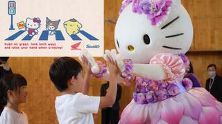 Honda and Sanrio Give Traffic-Safety T-Shirts to Suzuka First Graders Ahead of Suzuka 8 Hours