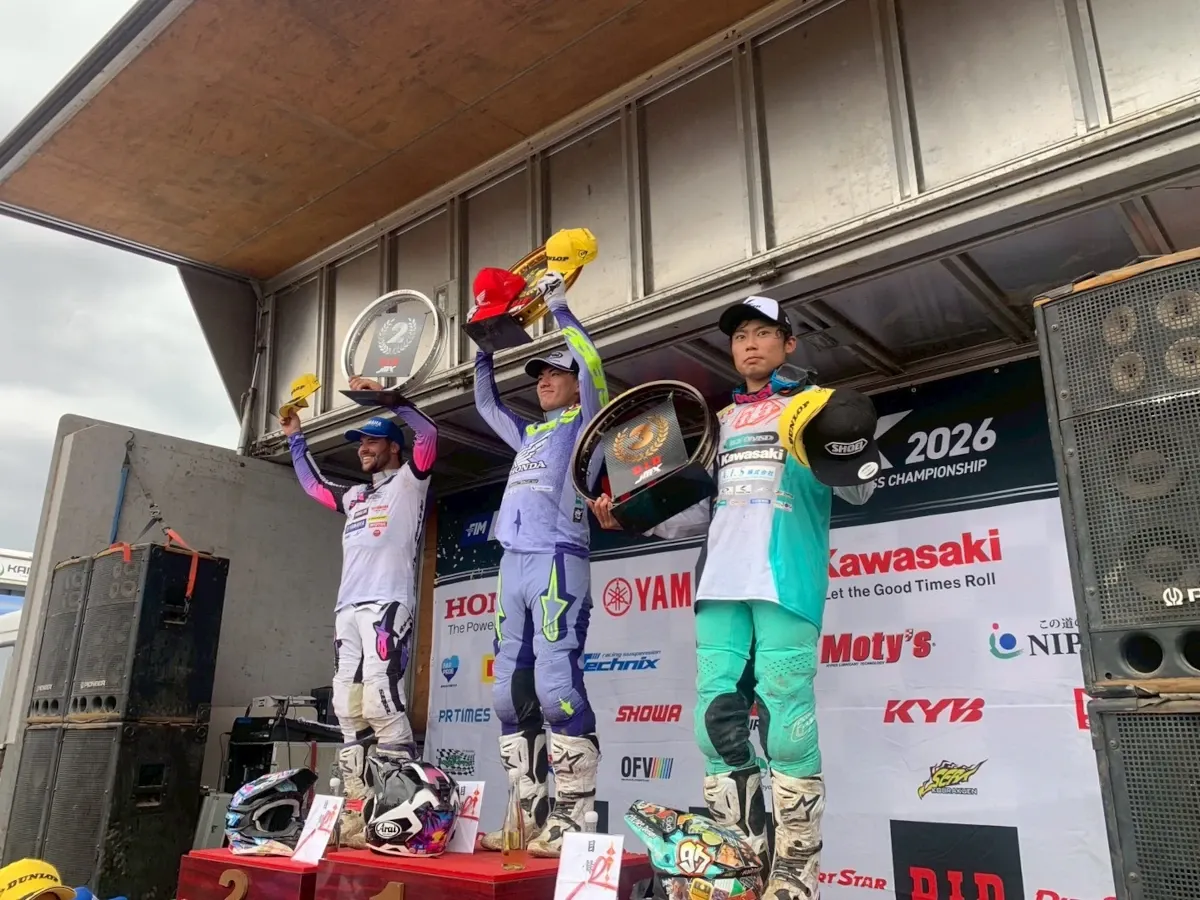 All Japan Motocross Round 3: Yuki Okura Wins Heat 3, Takes Overall Second on the Podium