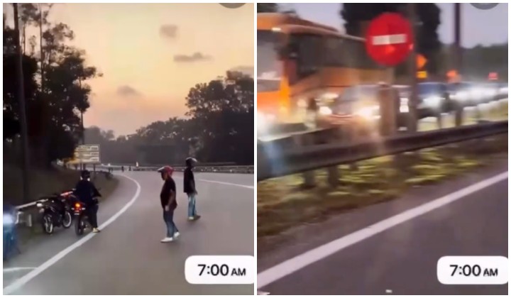 Malaysian Police Identify Men Who Blocked a Road for an Illegal Bike Race