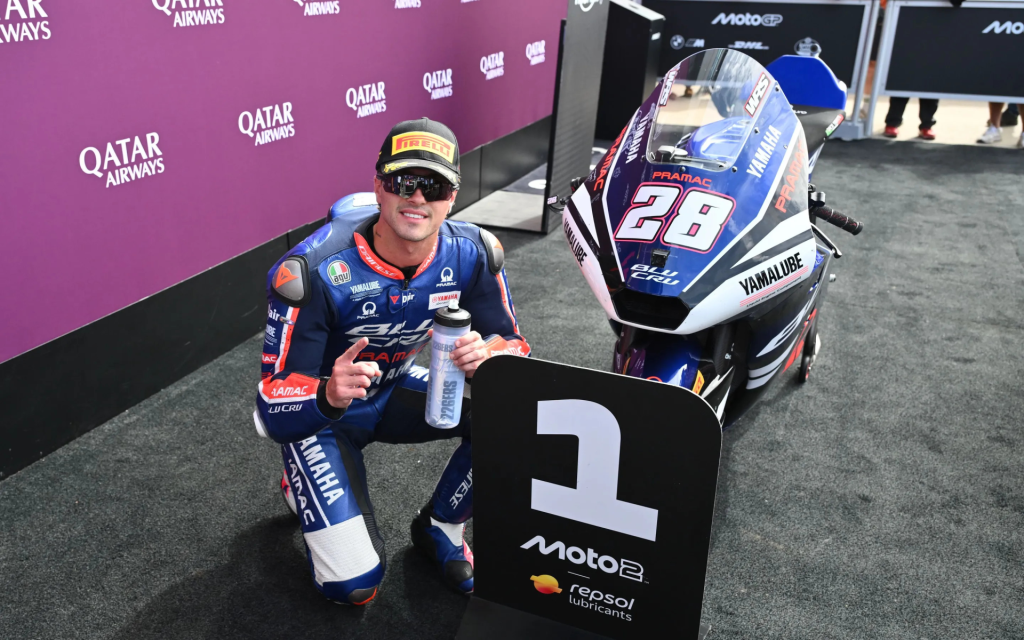 Guevara Breaks the Lap Record for His Third Moto2 Pole of the Season