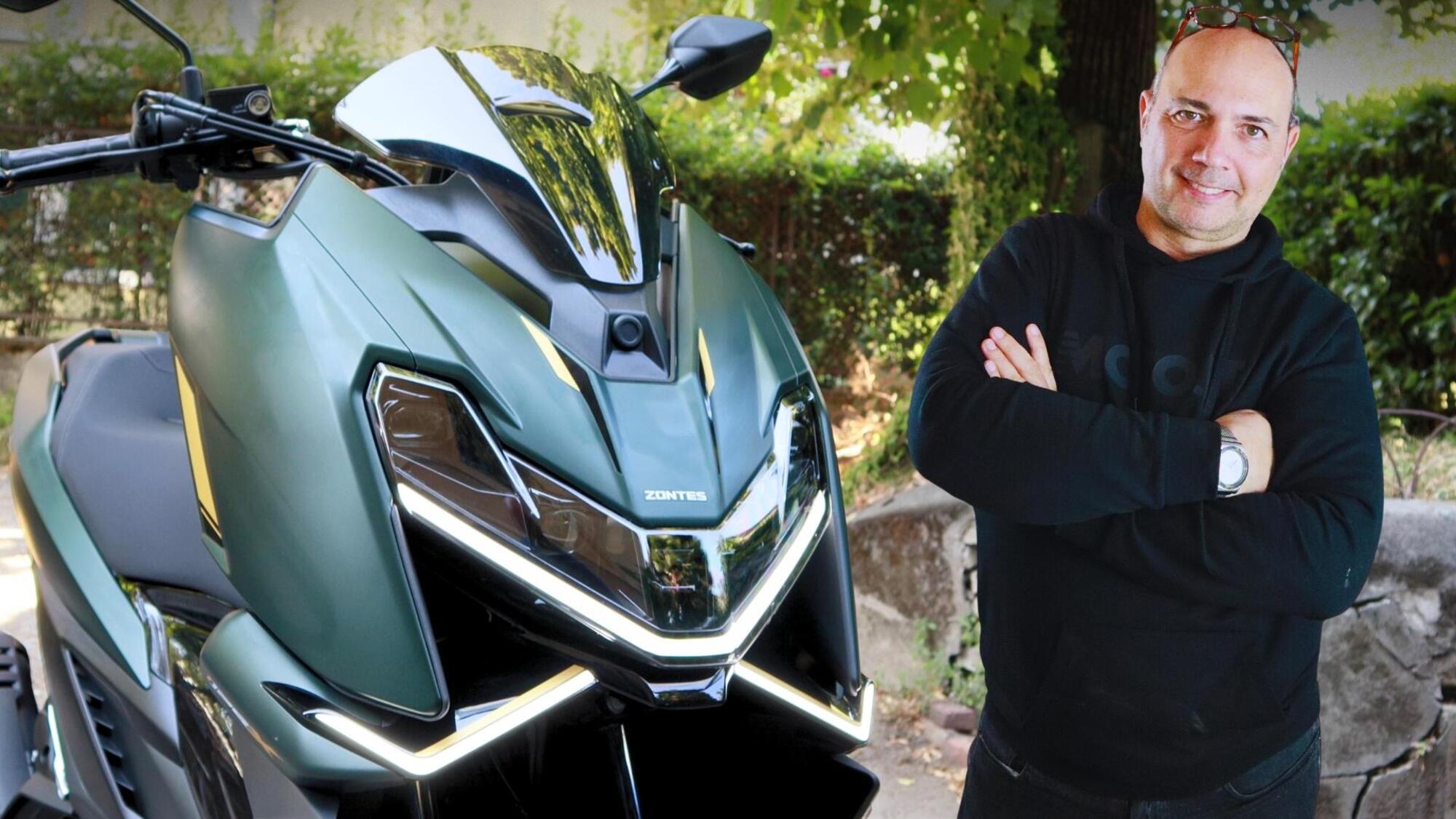 ゾンテス125Xを試乗、車重117kgで125ccスクーター最軽量級に
