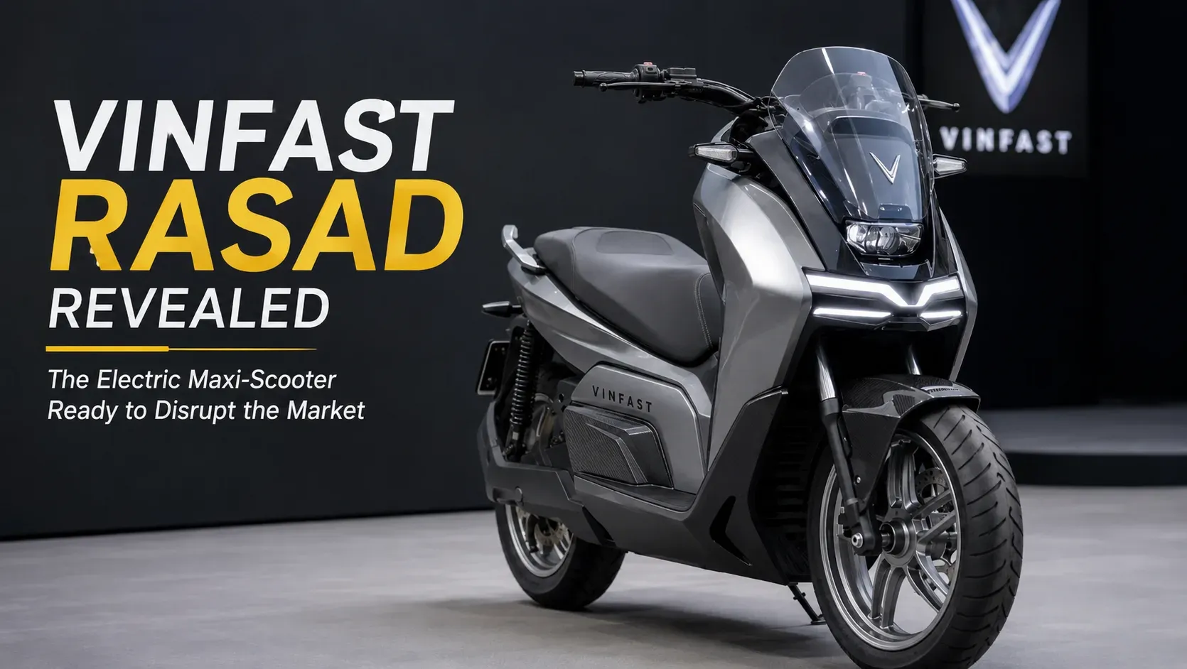VinFast「Rasad」発表、プレミアム電動マキシスクーターで参入へ