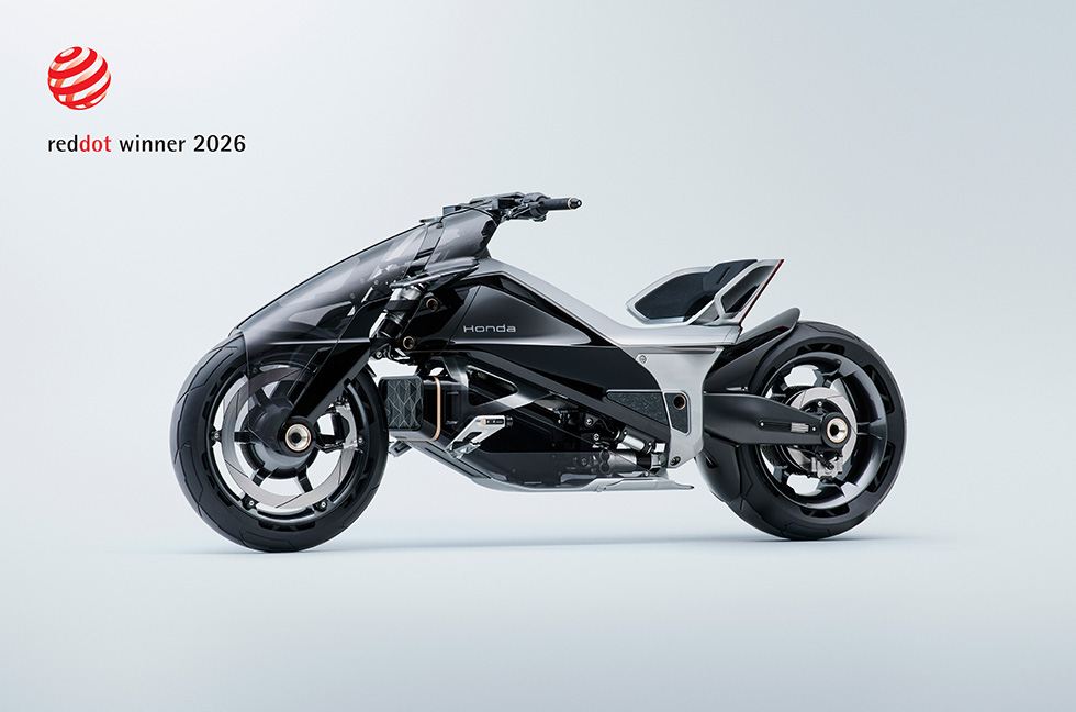 Honda's EV OUTLIER Concept Takes a Red Dot for Its Radically Low Electric Stance