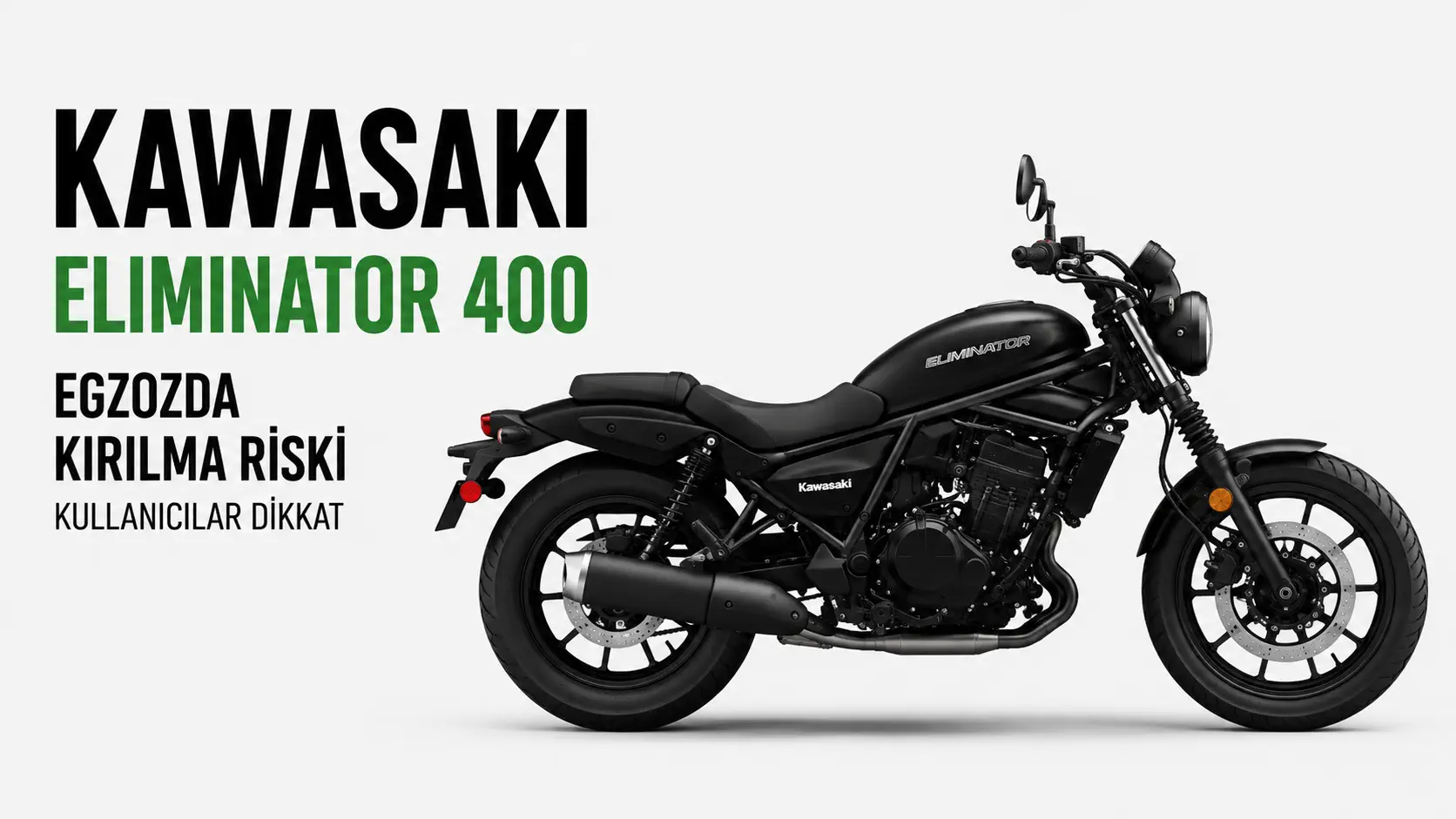 Kawasaki Eliminator 400: advertencia de riesgo de rotura en el escape aftermarket TRICK STAR