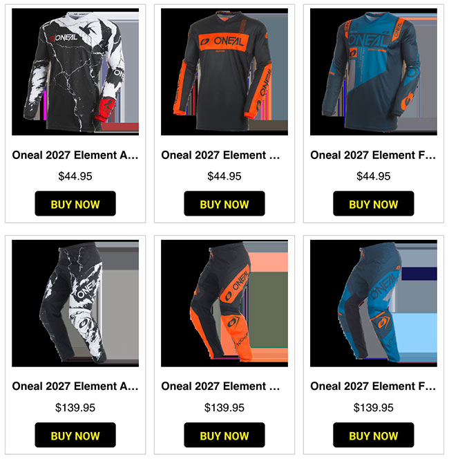 O'Neal Launches New MX27 Motocross Gear Range at MCAS