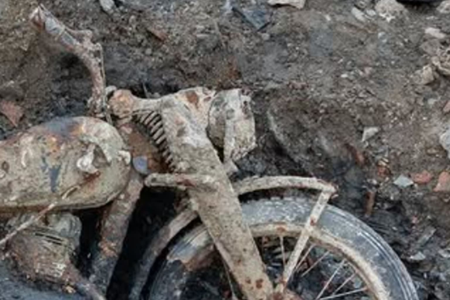 ドナウ川の渇水で第二次大戦中の軍用バイクが出土