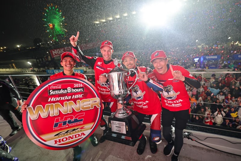 Honda HRC Dominates Suzuka 8 Hours, Overcoming Rain and Safety Car Chaos