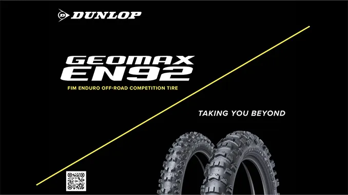 Dunlop Unveils All-New Geomax EN92 Enduro Race Tire