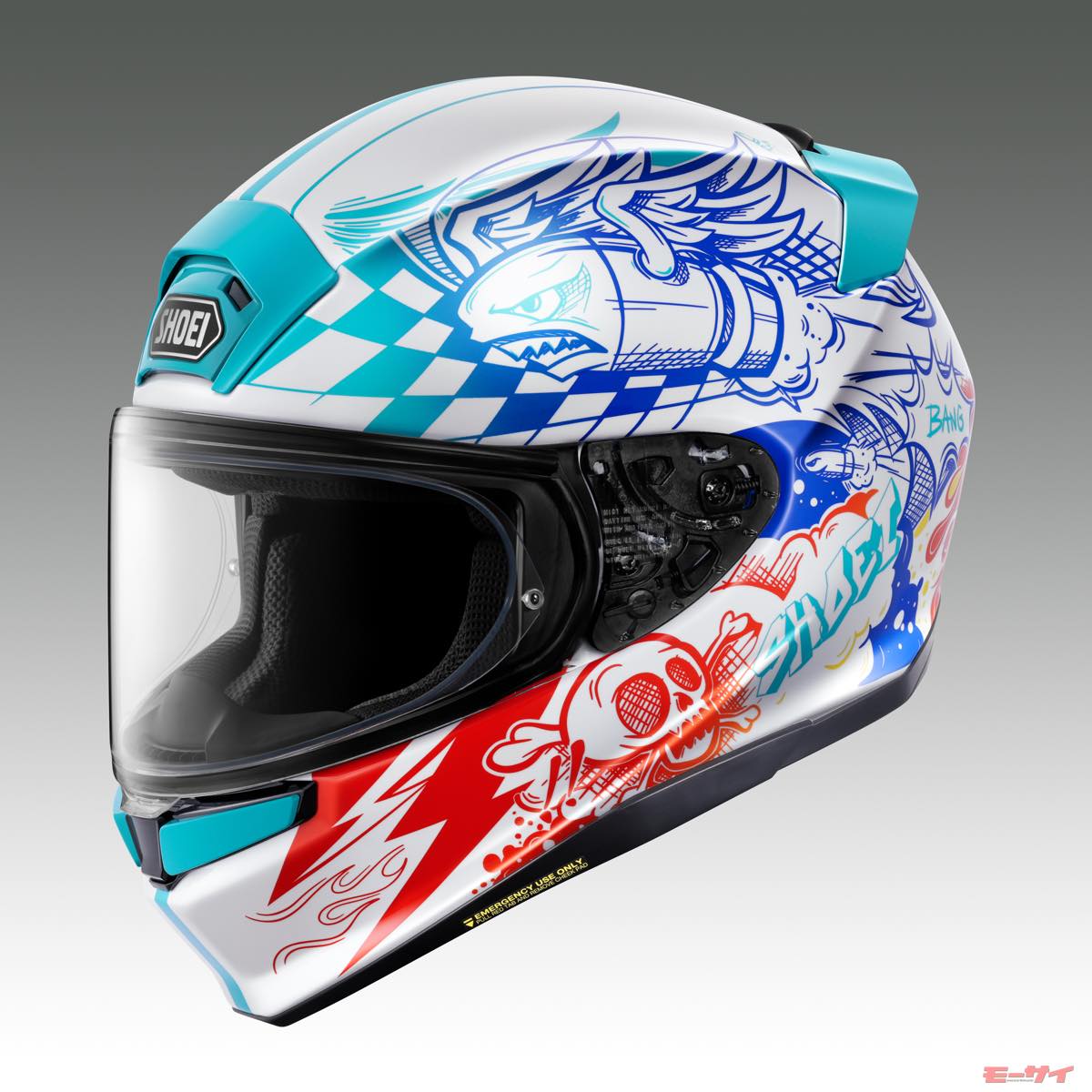 SHOEI Adds "KABOOM" Graphic to Z-9 Full-Face Helmet, Launching November at ¥85,800