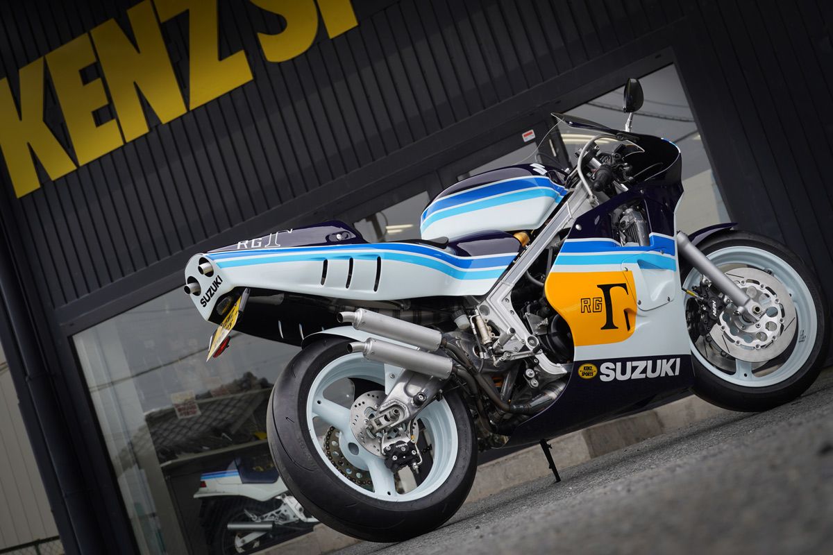 Ken's Sports' RG500 Gamma: The Shop's Fourth Build Wearing Genuine '88 Suzuki GP500 RGV-γ Bodywork