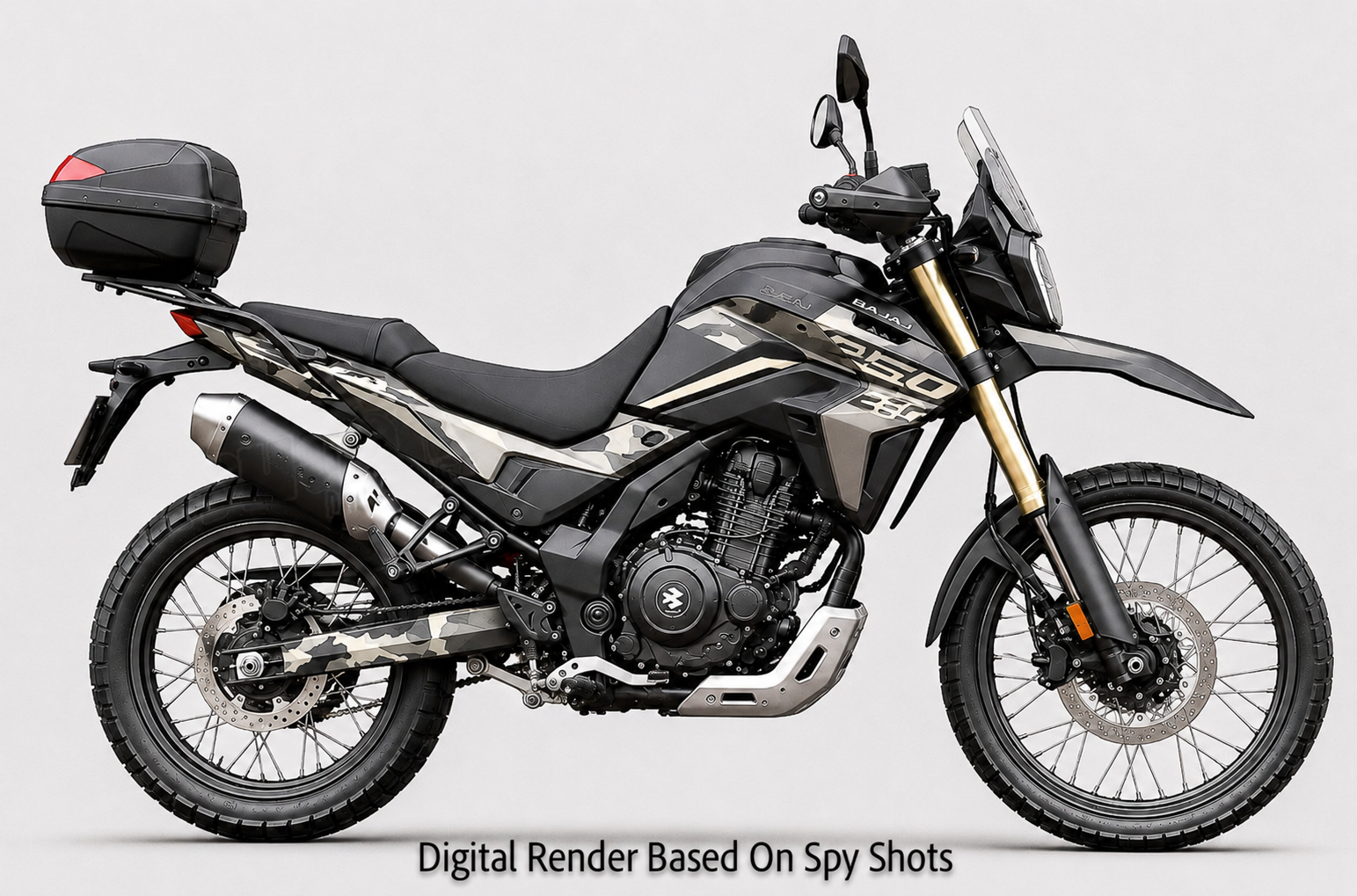 Bajaj's New Adventure Bike Spied Again, Likely to Get a 250cc Engine