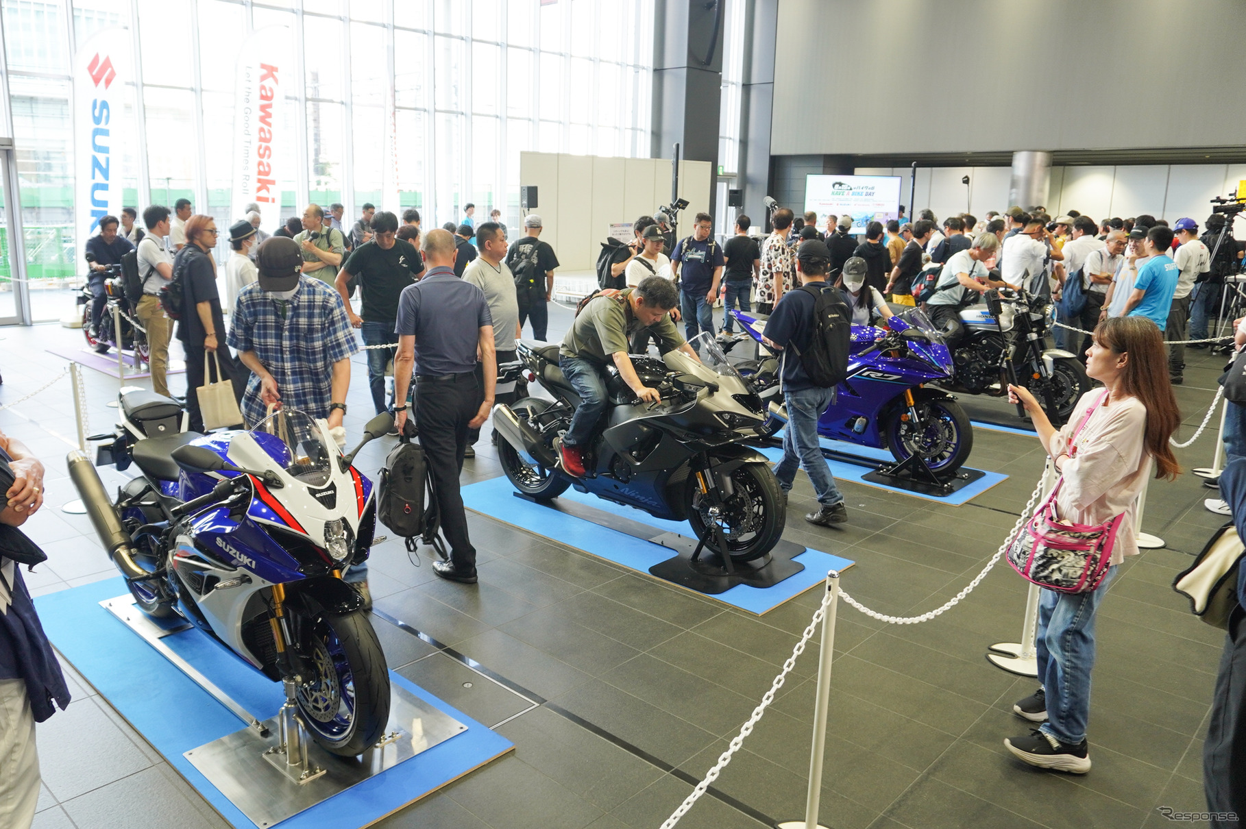 「バイクの日」秋葉原で開催、国内4メーカー最新モデル勢ぞろい