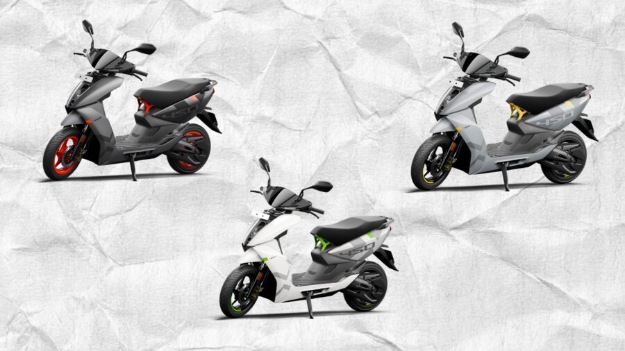 Ather、電動スクーター「450X」に新色シリーズと900W急速充電器を追加