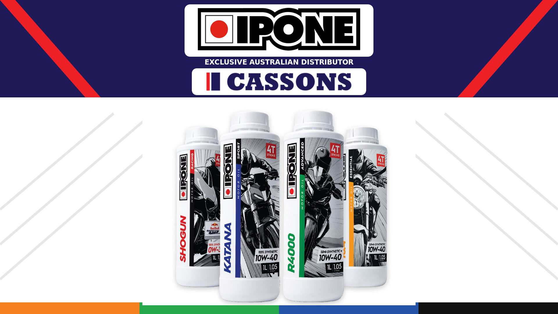 フランスの二輪専用潤滑油ブランドIPONE、豪州の総代理店にCassonsが就任