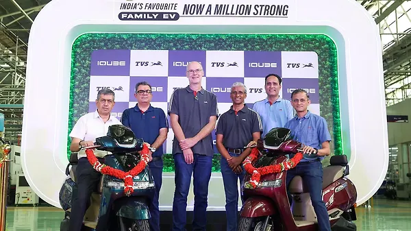 TVS iQube Passes 1 Million Units Produced, Grows Into a Mainstay of India's Electric Scooter Market