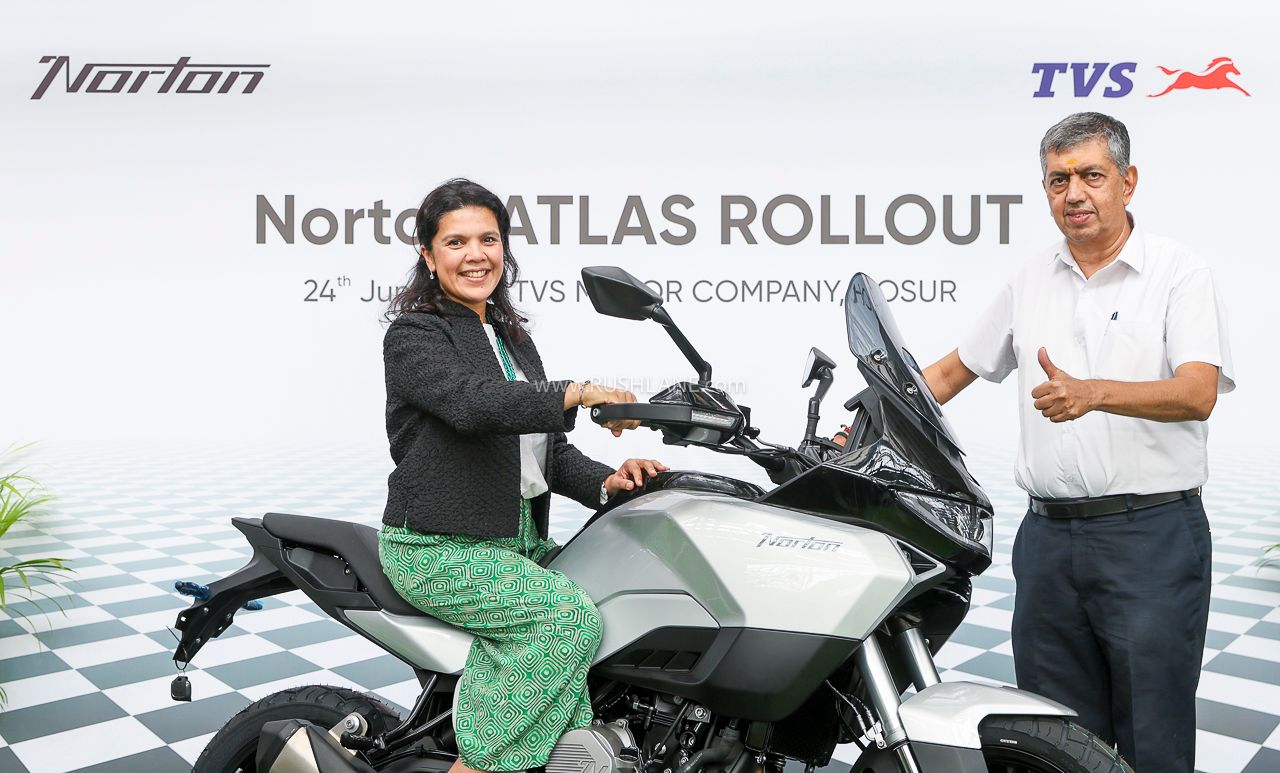 First Norton Atlas Rolls Off TVS's Hosur Plant