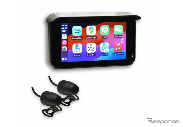 CIEL 'M18' Smart Monitor With Built-In Front/Rear Dashcam Launches for Motorcycles at ¥29,800