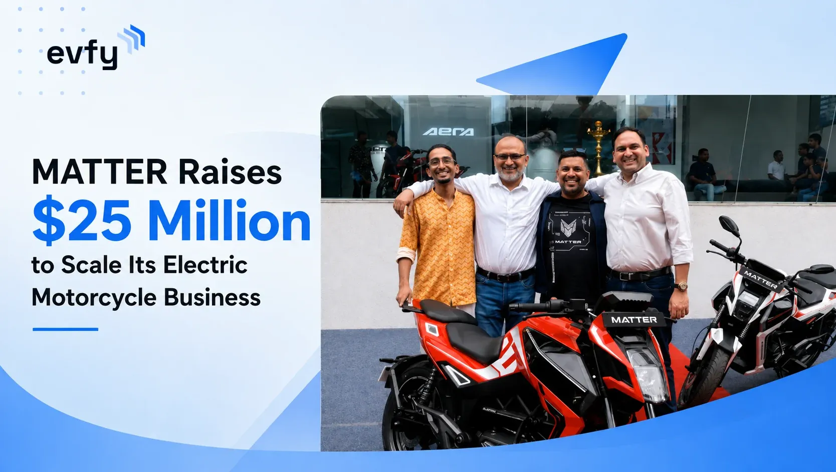 La moto eléctrica india MATTER capta 25 millones de dólares y apunta a 5000 unidades mensuales