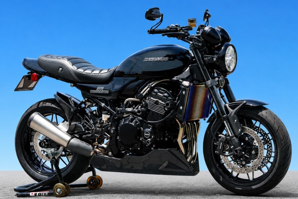 Z900RS用ベビーフェイス『パフォーマンスステップキット』に新色モノトーン