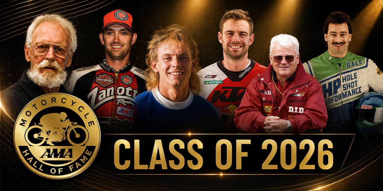 AMA Motorcycle Hall of Fame Announces Its 6 Inductees for 2026