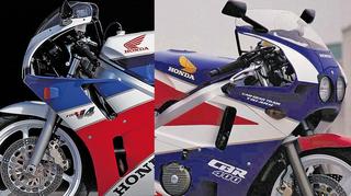 The Racer-Replica Frenzy: Honda's 400cc Youth, Inline-Four vs. V4 (1983-1989)