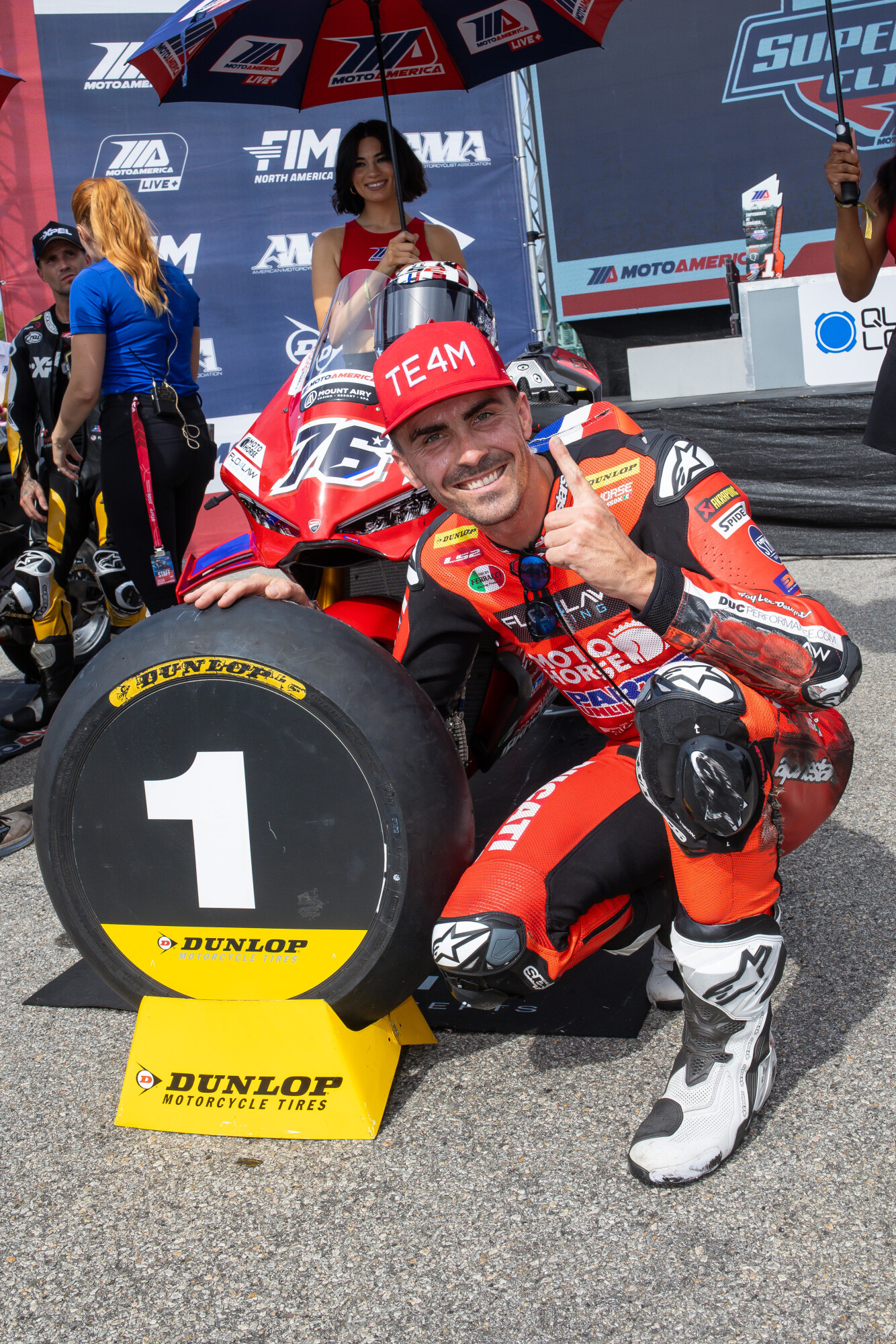 デュカティのバズ、パニガーレV4RでMotoAmerica VIR第3戦を0.155秒差で優勝