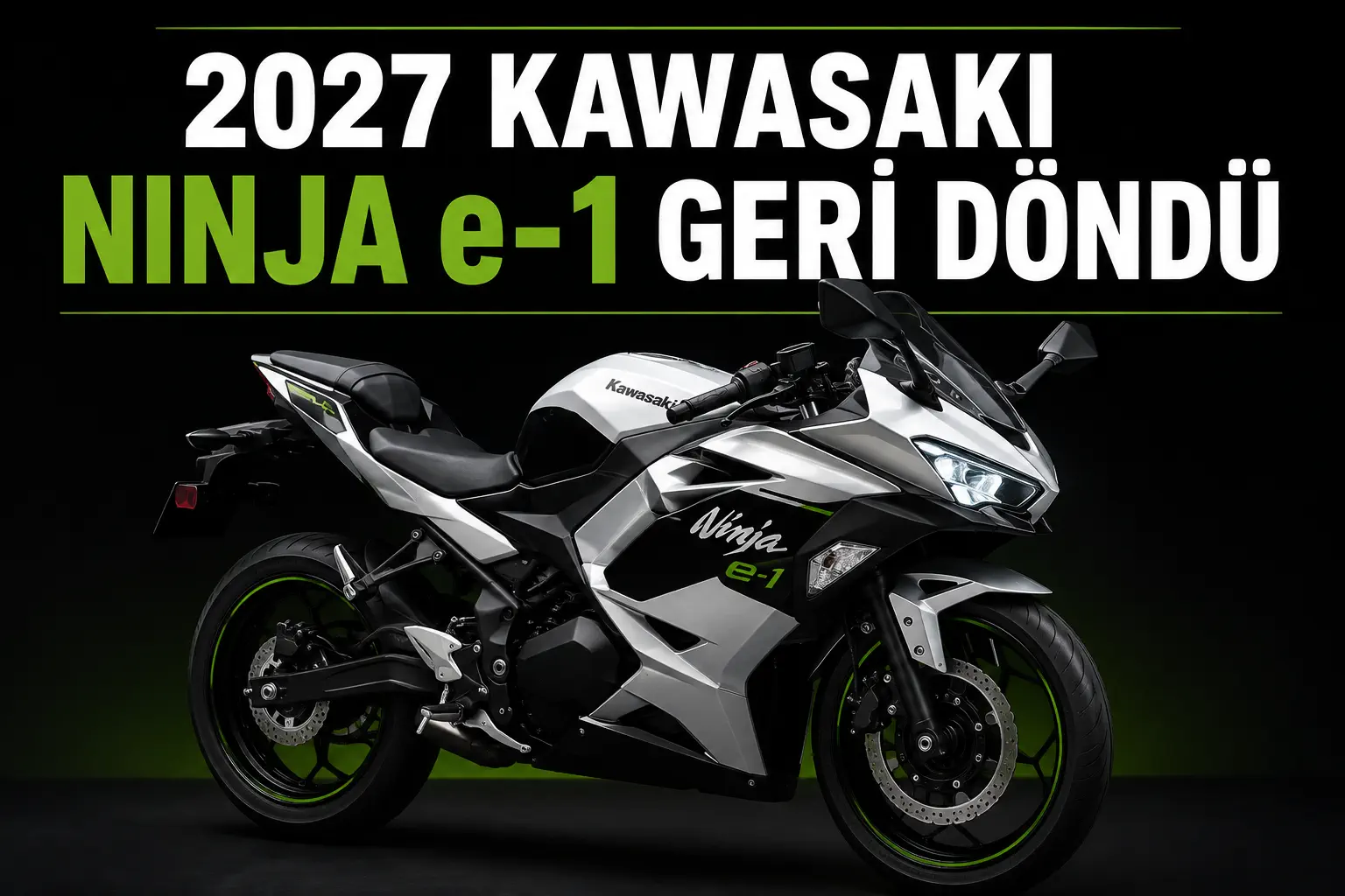 Kawasaki Brings the Electric Ninja e-1 Back for 2027, Reopens US Reservations
