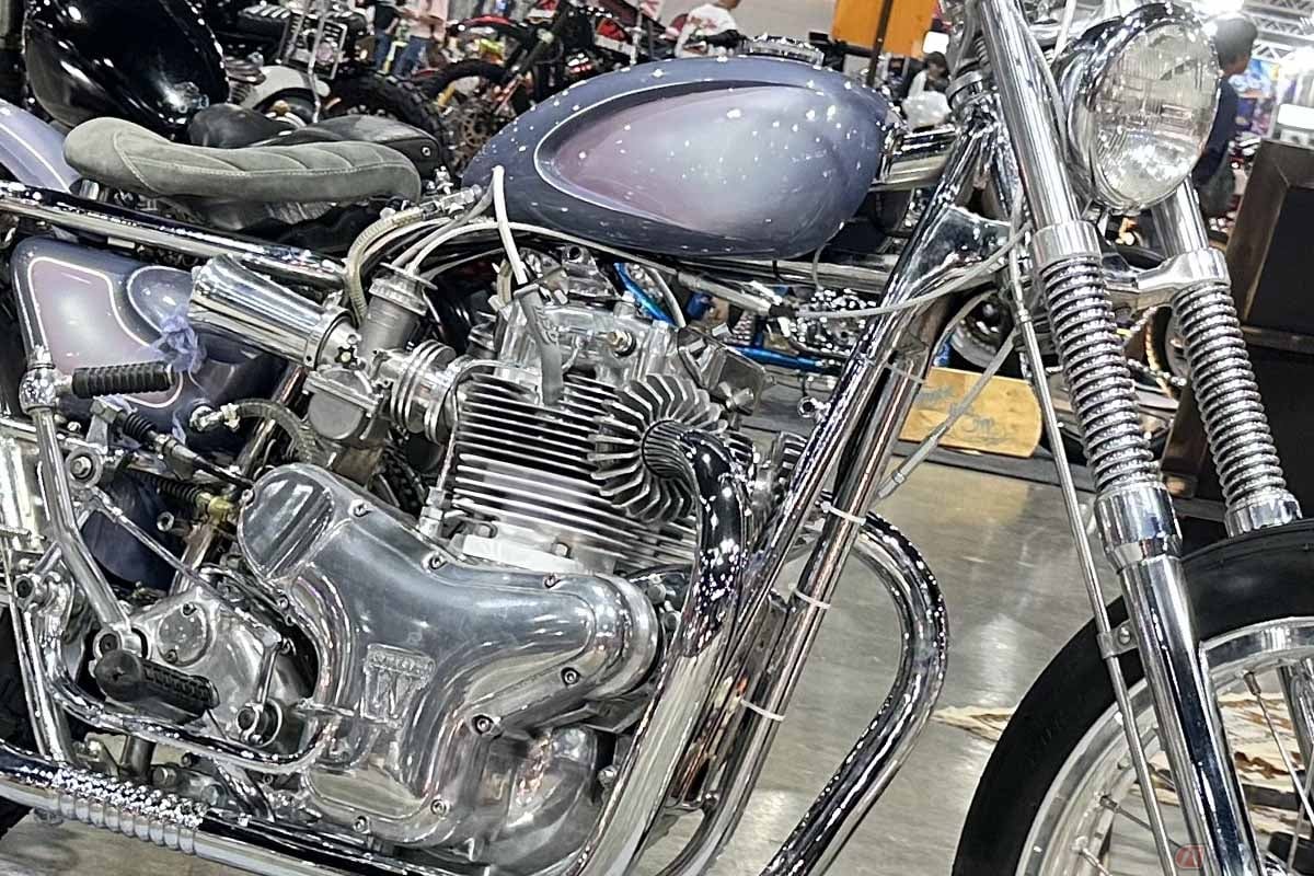 Kawasaki's Classic W Reborn as a Sultry Thai Chopper at Bangkok Hot Rod Custom Show