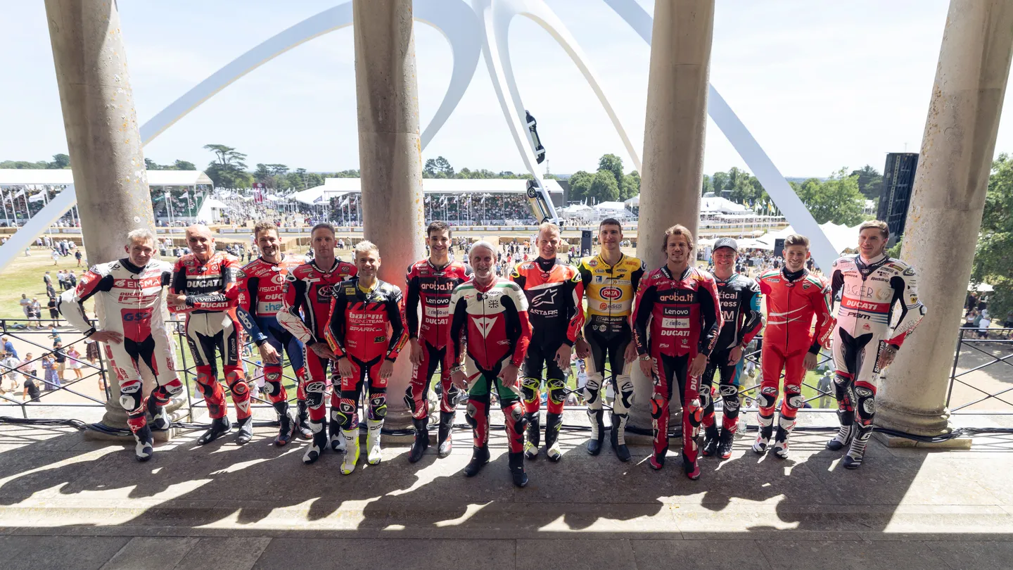 Ducati's 100th Anniversary Celebrated at Goodwood, Stoner and Fogarty Reunite