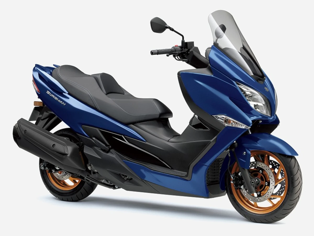 Suzuki lança nova "Burgman 400 ABS" em 18 de agosto, compatível com combustível E10