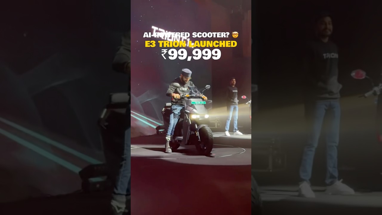 インドのE3、AI搭載電動スクーター「Trion」を99,999ルピーで発表
