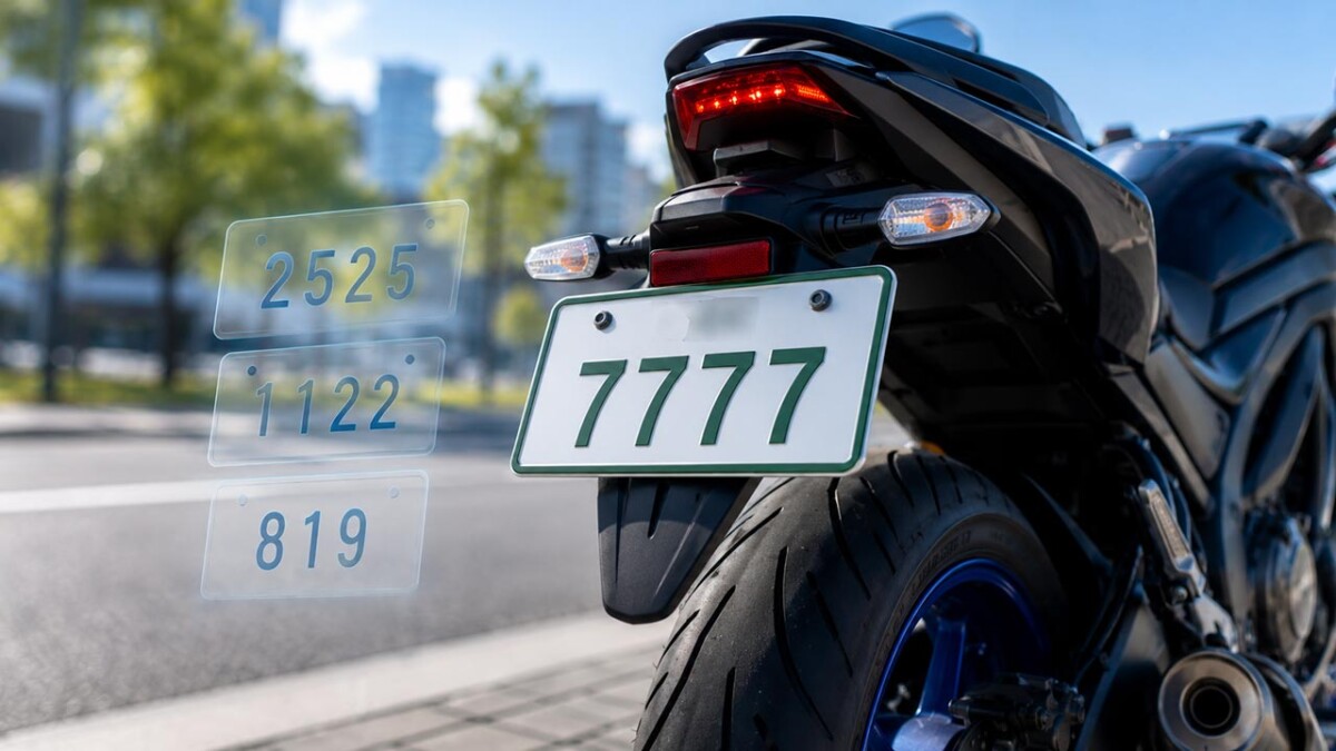 バイクの希望ナンバー制、10月19日開始。対象は小型・軽二輪